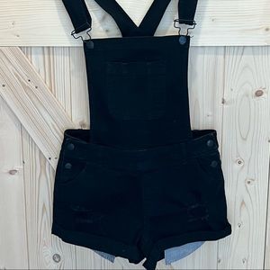 Wax Jean Black Overalls - size small